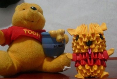 Винни-пух из модулей схема складывания Винни-пух из модулей схема складывания