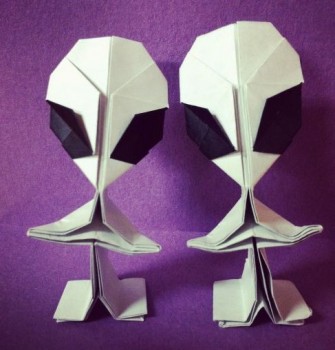 Инопланетянин оригами мастер-клас