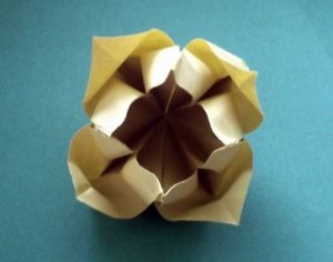 Оригами цветок схема складывания видео урок