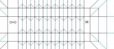 Паттерн сборки Moneygami баян Паттерн сборки Moneygami баян