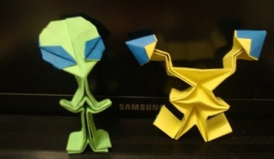 Пришелец оригами схема сборки видео