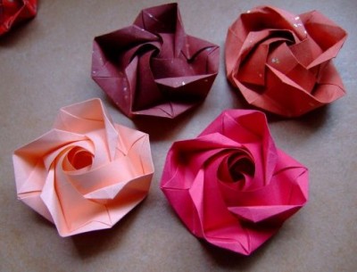rose origami rose origami