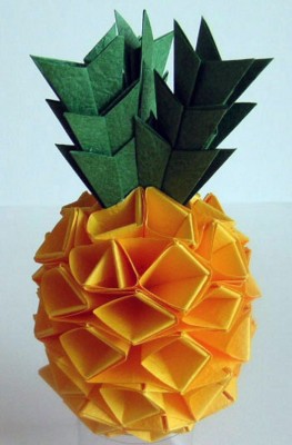 Модульное оригами Ананас