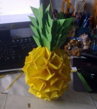 Оригами ананас схема сборки