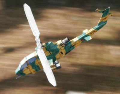 Оригами из бумаги вертолет