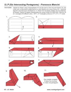 Кусудама из пентаграмм 1