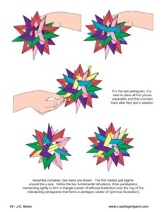 Кусудама из пентаграмм 4