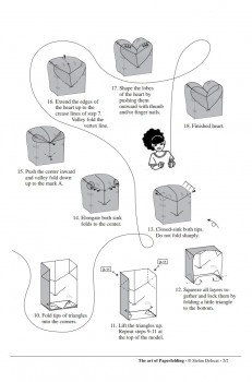 Диаграмма сборки оригами сердечко