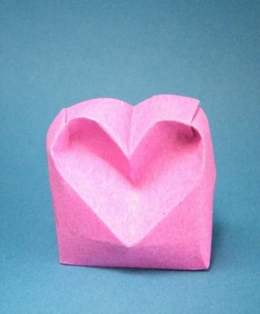 Оригами из бумаги сердечко за схемой Stefan Delecat