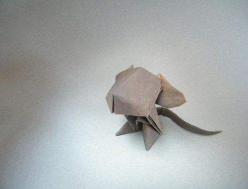 Оригами Мышь за схемой Jacky Chan Оригами Мышь за схемой Jacky Chan