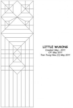 Паттерн по сборке оригами Обезьяна Паттерн по сборке оригами Обезьяна