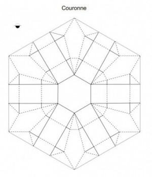 Паттерн сборки оригами корона