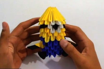 Мастер класс по сборке оригами модульное Миньон