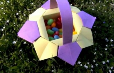 Оригами корзинка Оригами корзинка