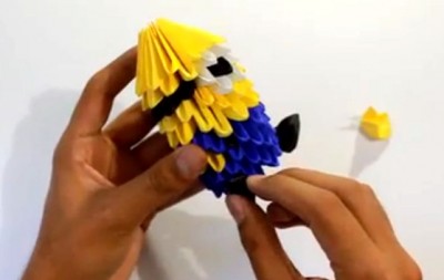 Оригами модульное Миньон схема сборки