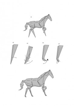 Бумажная лошадь от J. An?bal Voyer схема Бумажная лошадь от J. An?bal Voyer схема