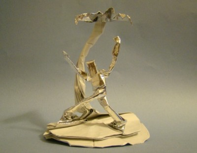 Оригами человек за схемой Jeremy Shafer Оригами человек за схемой Jeremy Shafer