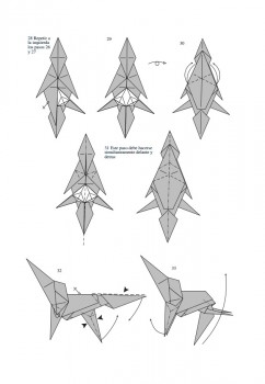 Схема складывания лошади оригами от J. An?bal Voyer Схема складывания лошади оригами от J. An?bal Voyer