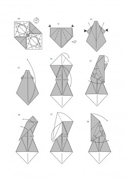 Схема складывания оригами лошадь от J. An?bal Voyer Схема складывания оригами лошадь от J. An?bal Voyer