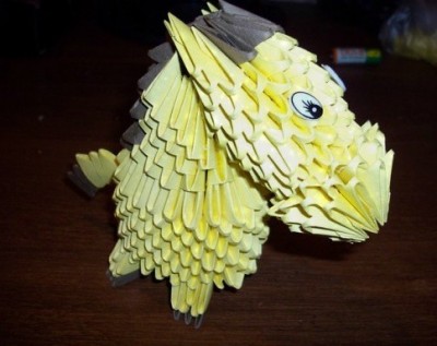 Модульное новогоднее оригами Лошадь видео урок Модульное новогоднее оригами Лошадь видео урок