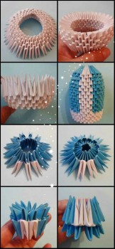 Модульное оригами снегурочка схема сборки