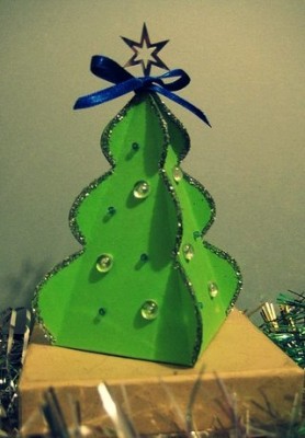 Подарочная коробка - Ёлочка оригами своими руками Подарочная коробка - Ёлочка оригами своими руками