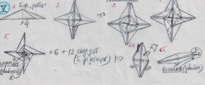 Ирина Кривякина Кусудама Spiral № 4 схемы сборки