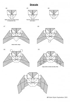 Оригами Дракула фото схема сборки 44-50 Оригами Дракула фото схема сборки 44-50