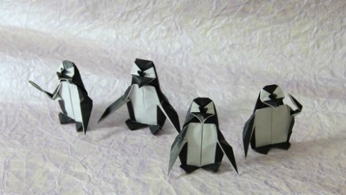Оригами пингвин по схеме Fernando Gilgado Оригами пингвин по схеме Fernando Gilgado