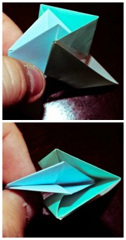 Схема сборки модулей оригами солнышко Схема сборки модулей оригами солнышко