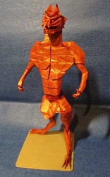 Схема сборки оригами Вервольф от Le Tuan