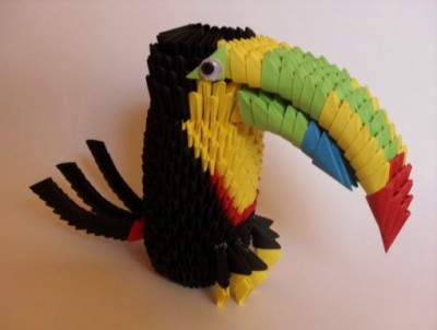 Тукан оригами модульное схема сборки