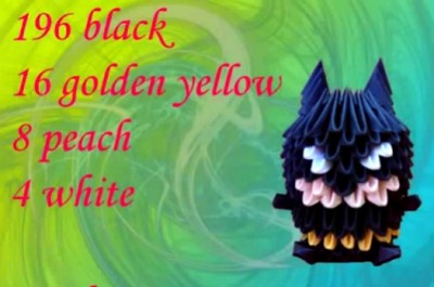 Модульное оригами Бэтмен бесплатно Модульное оригами Бэтмен бесплатно