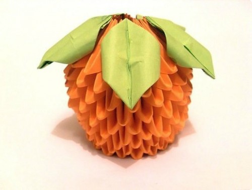 Модульное оригами апельсин Модульное оригами апельсин