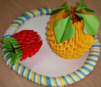 Модульное оригами апельсин схема сборки Модульное оригами апельсин схема сборки