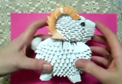 Модульное оригами овен Модульное оригами овен