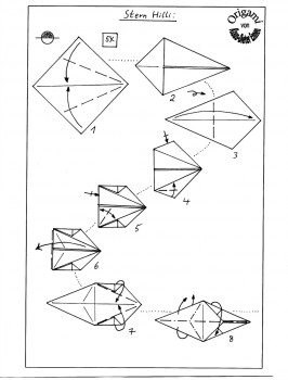 Пятиконечная звезда оригами схема от Klaus-Dieter Ennen 1-8 Пятиконечная звезда оригами схема от Klaus-Dieter Ennen 1-8