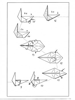 Звездочка из бумаги схема сборки от Klaus-Dieter Ennen 9-16 Звездочка из бумаги схема сборки от Klaus-Dieter Ennen 9-16