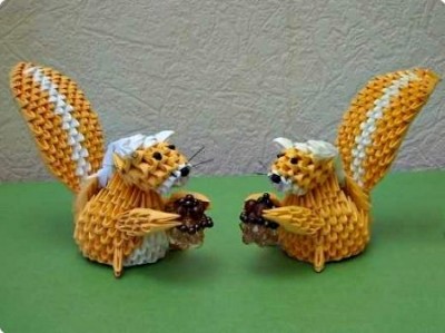 Модульное оригами Белочка схема сборки Модульное оригами Белочка схема сборки