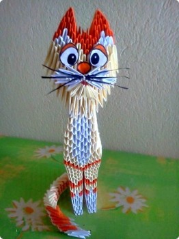 Модульное оригами схемы сборки Кота Модульное оригами схемы сборки Кота